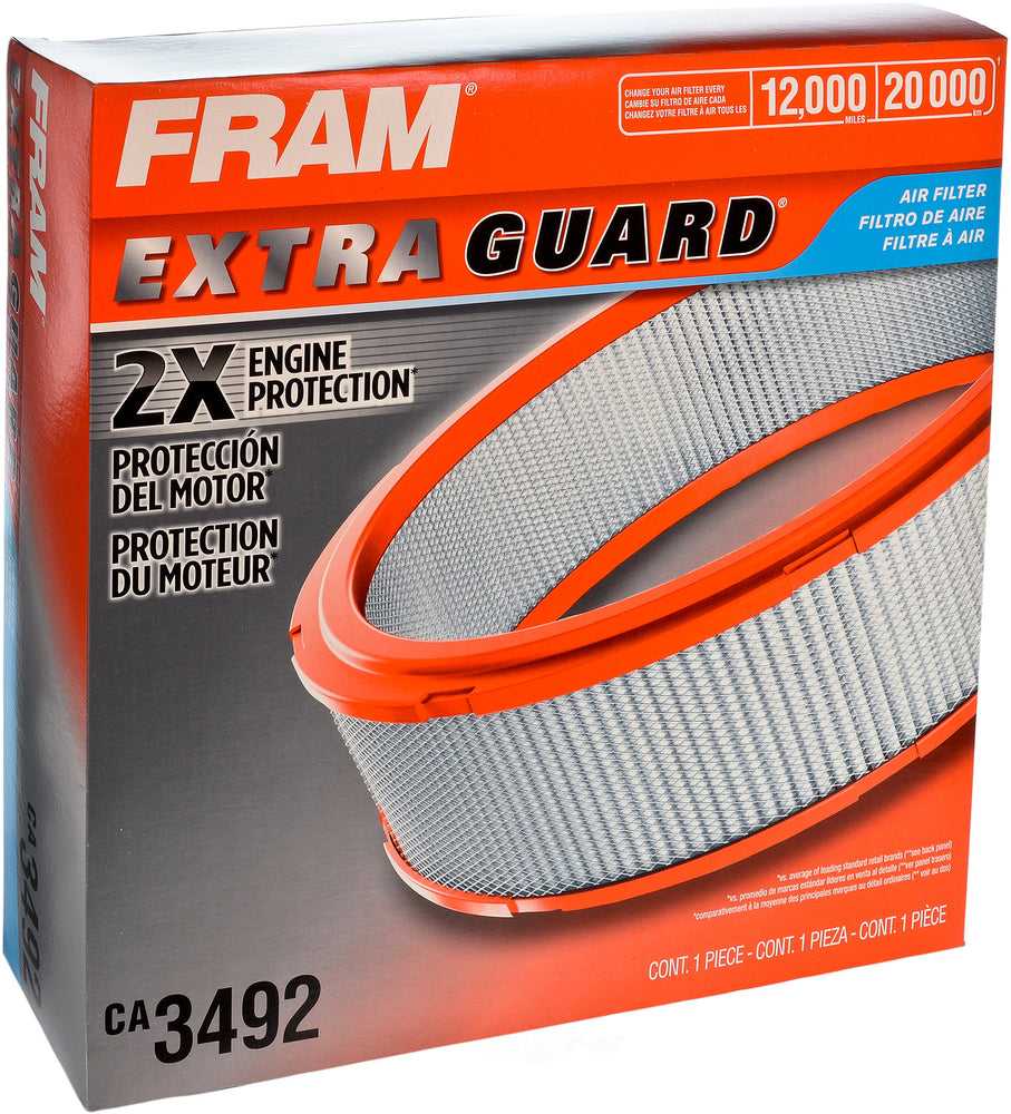 RAHMEN, CA3492 FRAM Extra Guard Luftfilter